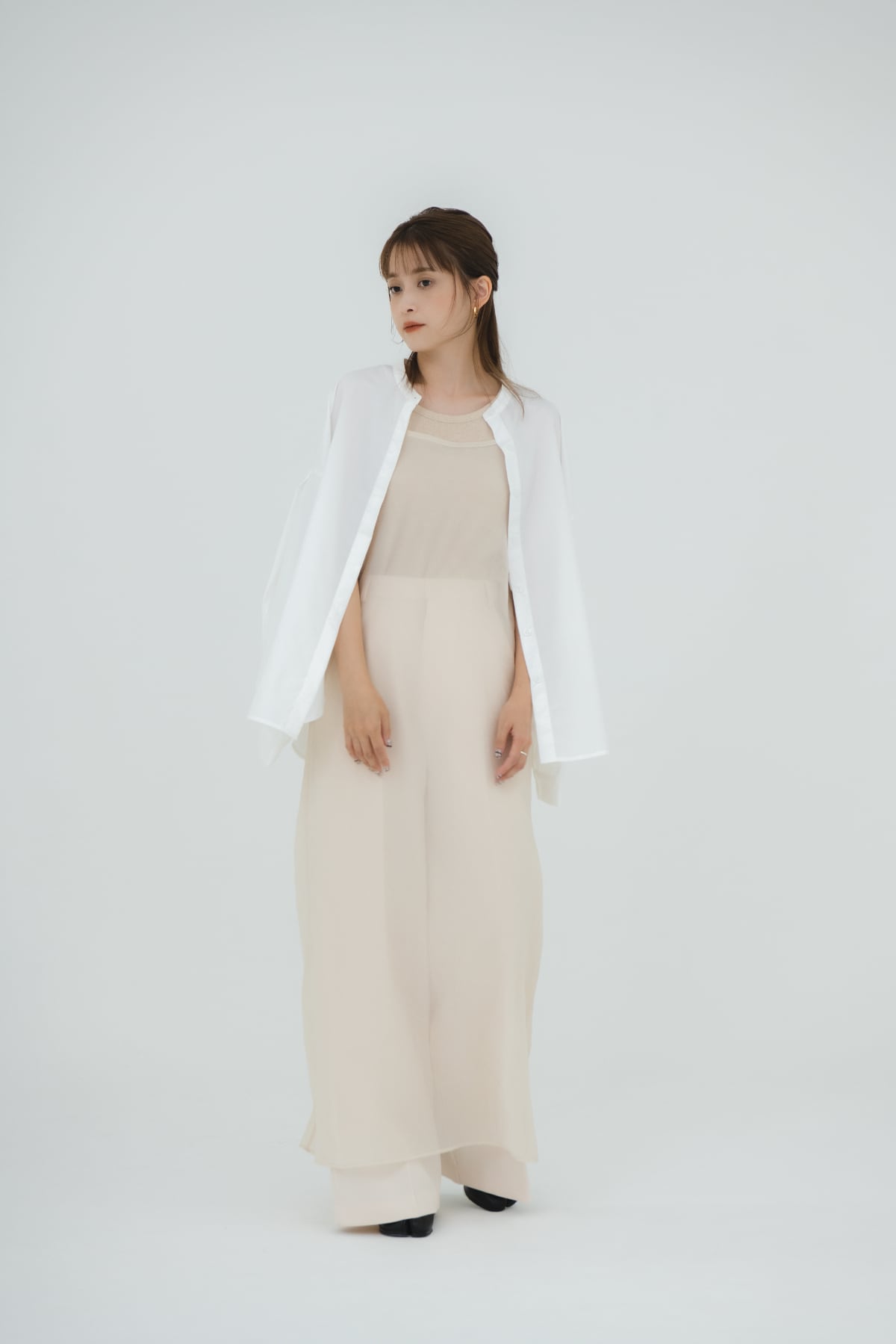 シースルー ワンピース｜アイボリー | tof`em online store