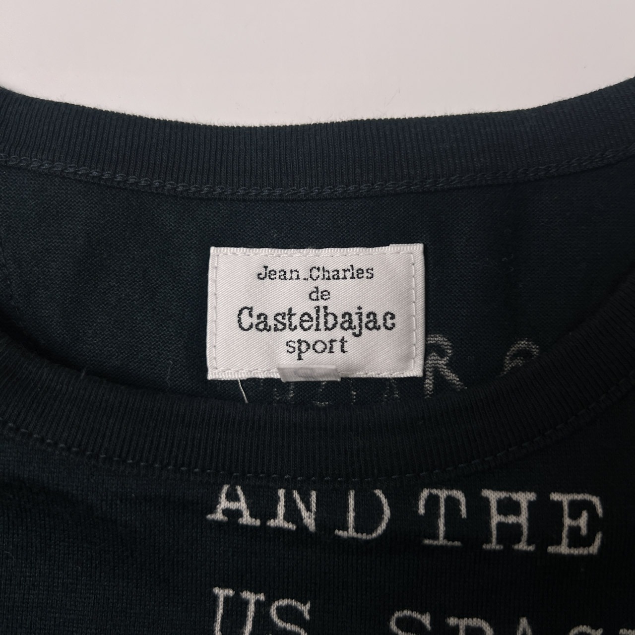 Castelbajac カステルバジャック sport 英字デザイン 半袖Tシャツ 1/ブラック
