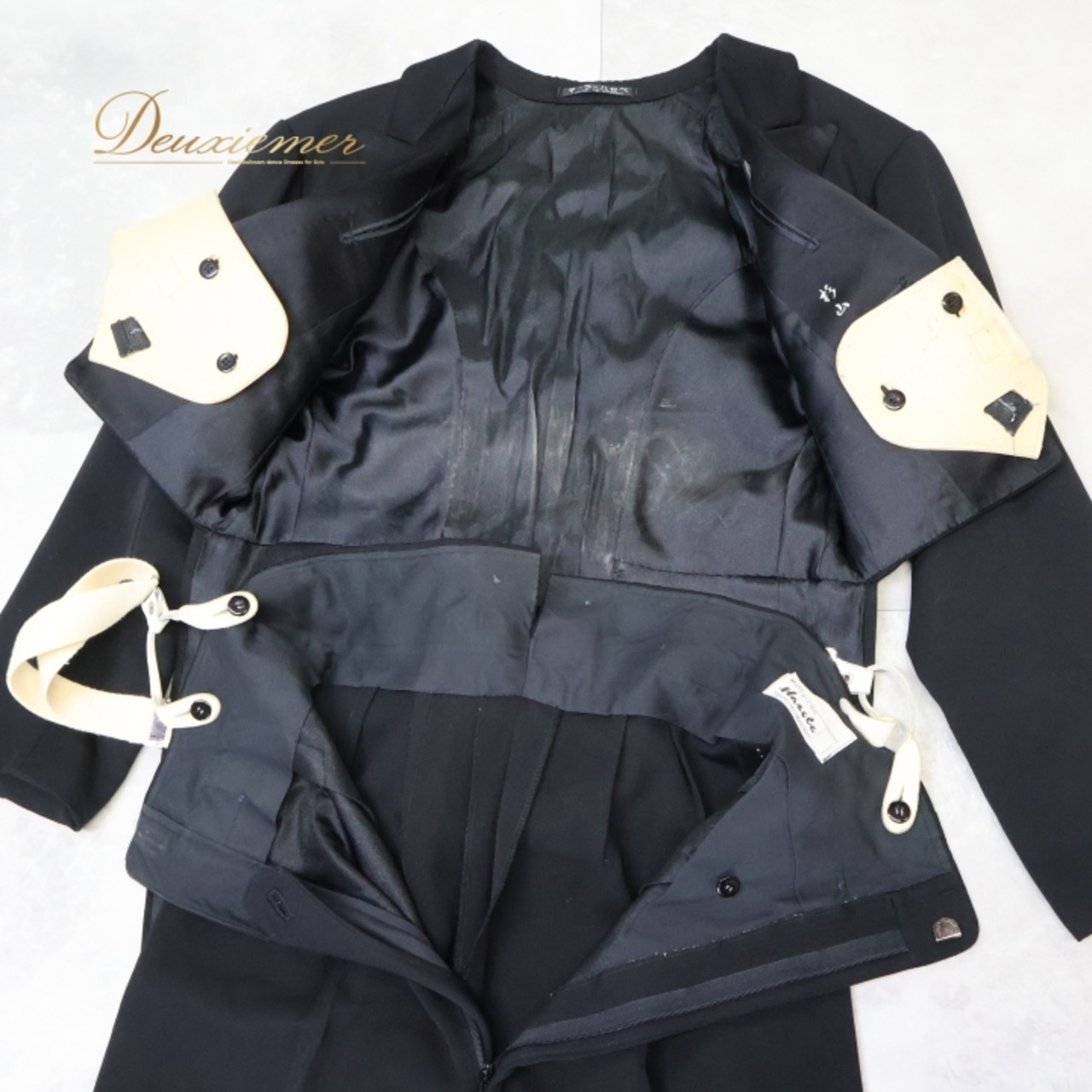 社交ダンス 衣装 ハセベ Hasebe 燕尾服 エンビ ジャケット スラックス ズボン 黒 デモ スタンダード ダンス パーティ 発表会 メンズ モーニング ブラック系 メンズ用 ダンス衣装 黒燕尾服 発表会用 パーティ用 デモ用 コスチューム フォーマル 男性用エンビ 衣装セット おしゃれ ダンス衣装