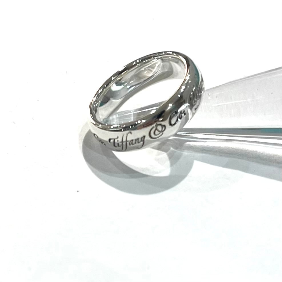 希少【TIFFANY&CO】2324 Notesメッセージリング 13号指輪 シルバー925