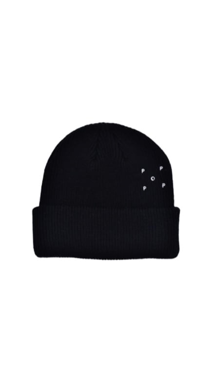 POP TRADING COMPANY- Basic Beanie -:BLACK-:BROWN