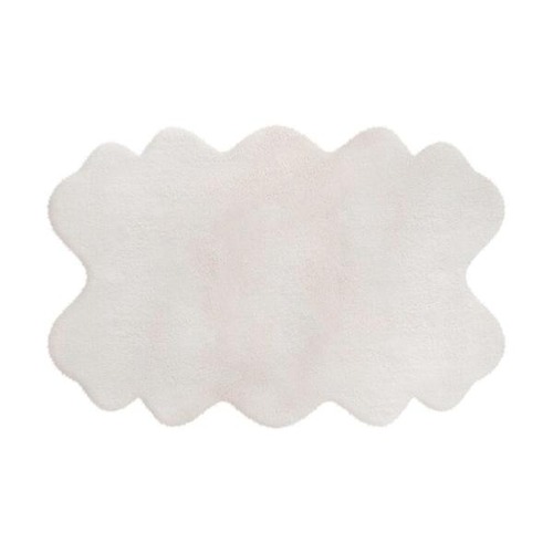 コストコ再販商品 Mon Chateau フェイクファーラグ 60 x 99cm アイボリーソリッド
