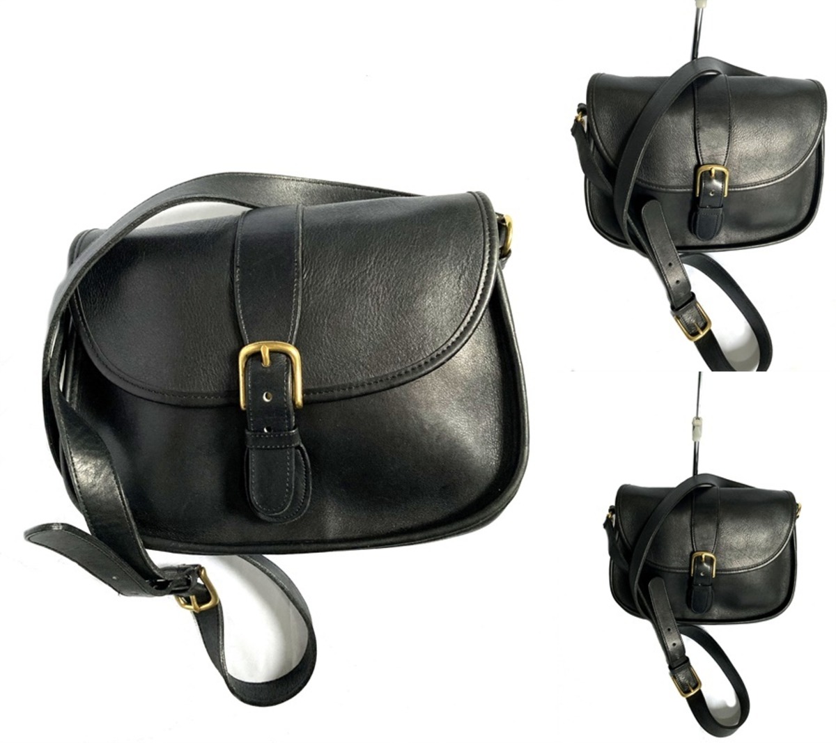 美品 レア ヴィンテージ COACH オールド コーチ チャーム付き ブラック 