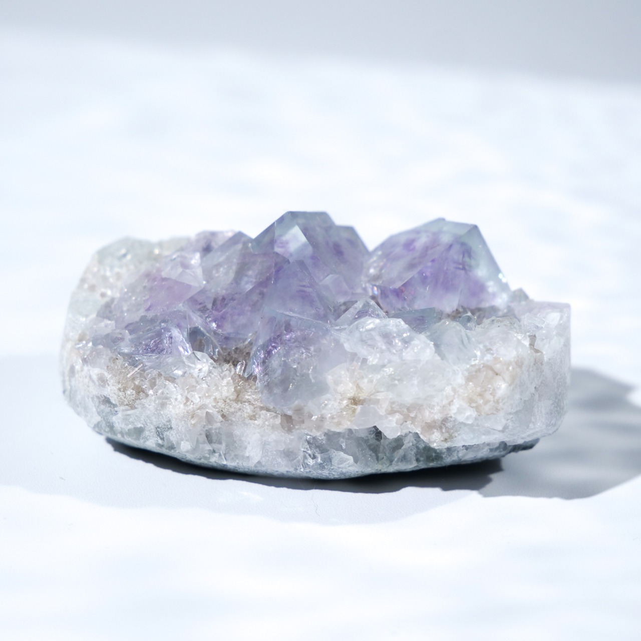 シャンファーリン産 フローライト スモーキークォーツ 共生 / 原石 標本【E_2】