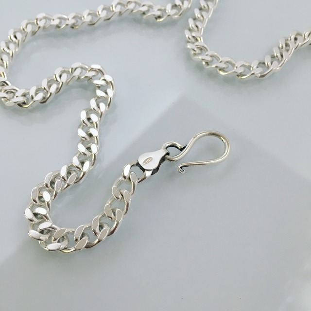 N-S4 silver chain necklace