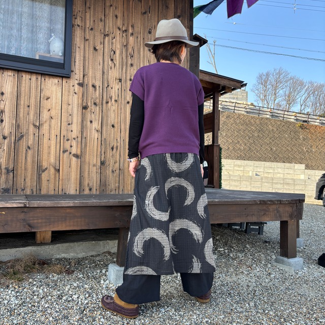 和柄パンツ付きスカート