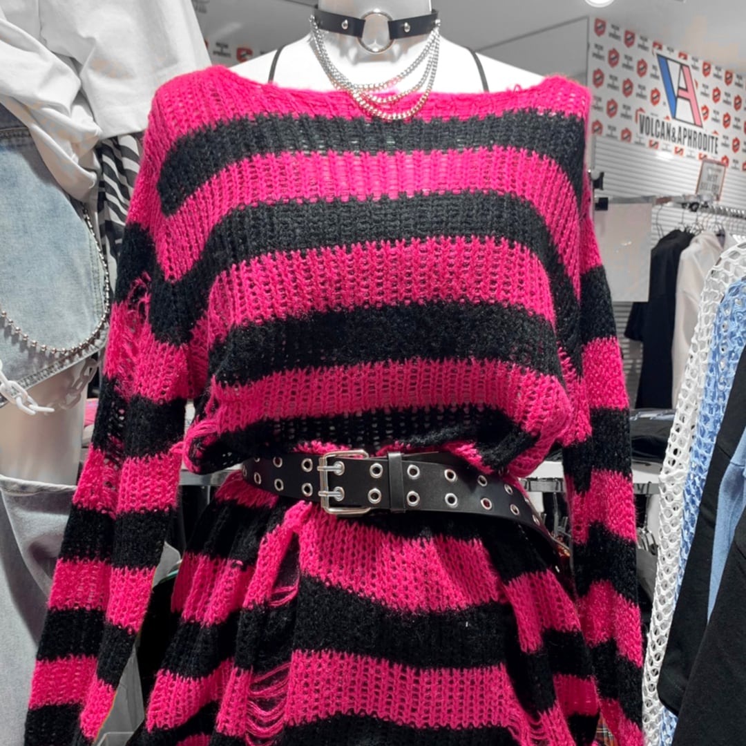 チェーン付き 2ハトメベルト(BLACK・WHITE) | VOLCAN&APHRODITE