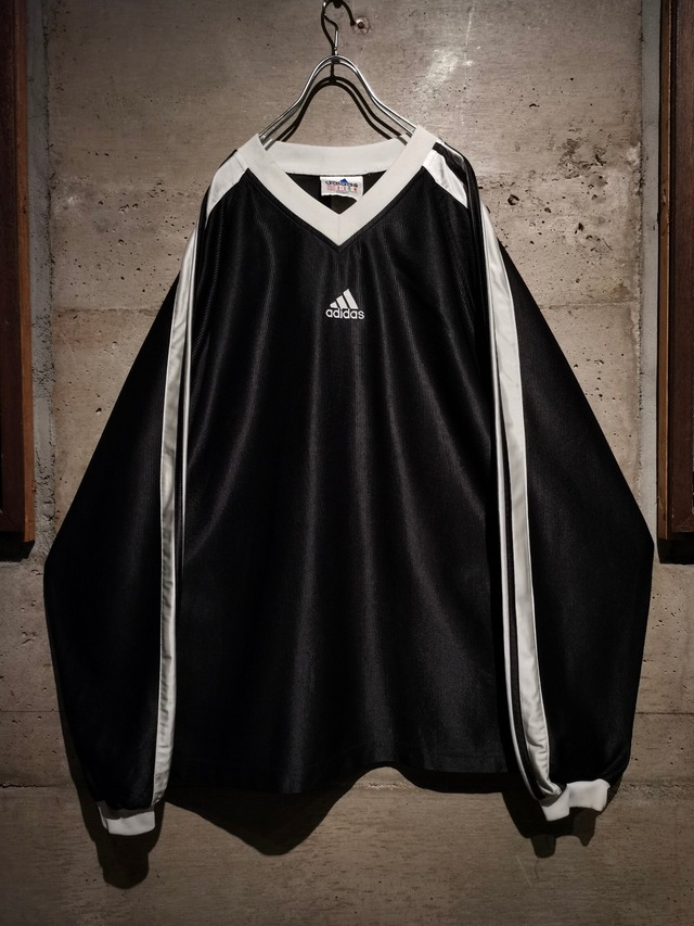 【Caka】"adidas" 90's Monotone Coloring Loose L/S Football Game Shirt