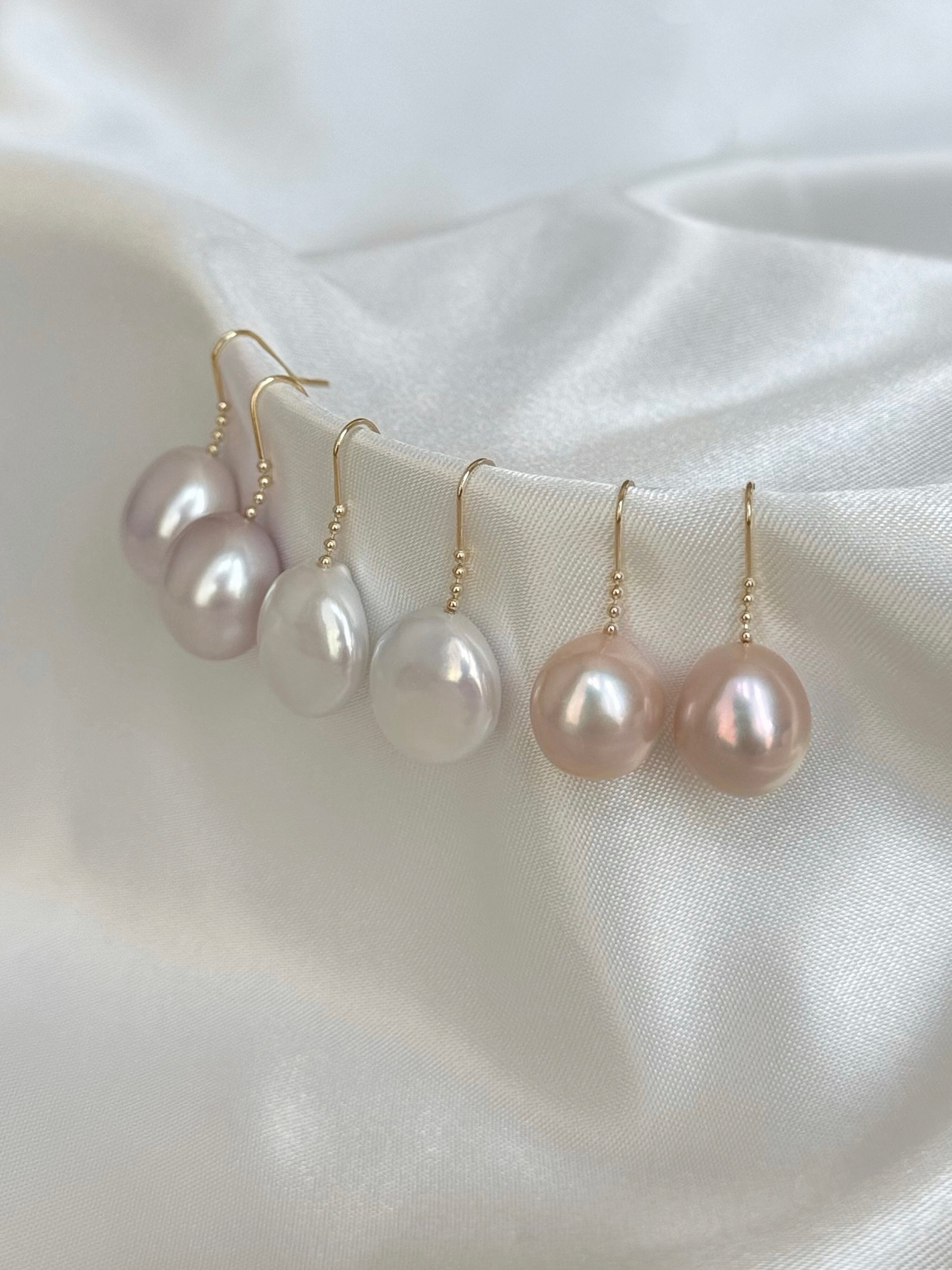 アクセサリー pop pearl earrings 18k pop pearl earrings 18k baroque | elem