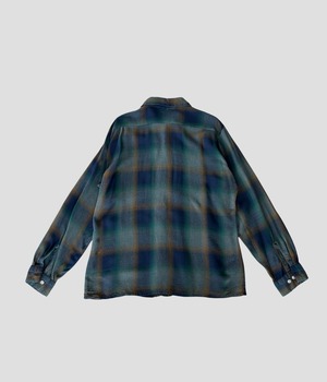 Vintage 60s S Ombre Check Shirt