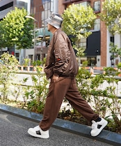 【#Re:room】BIG LOGO PRINT WIDE SWEAT PANTS［REP234］