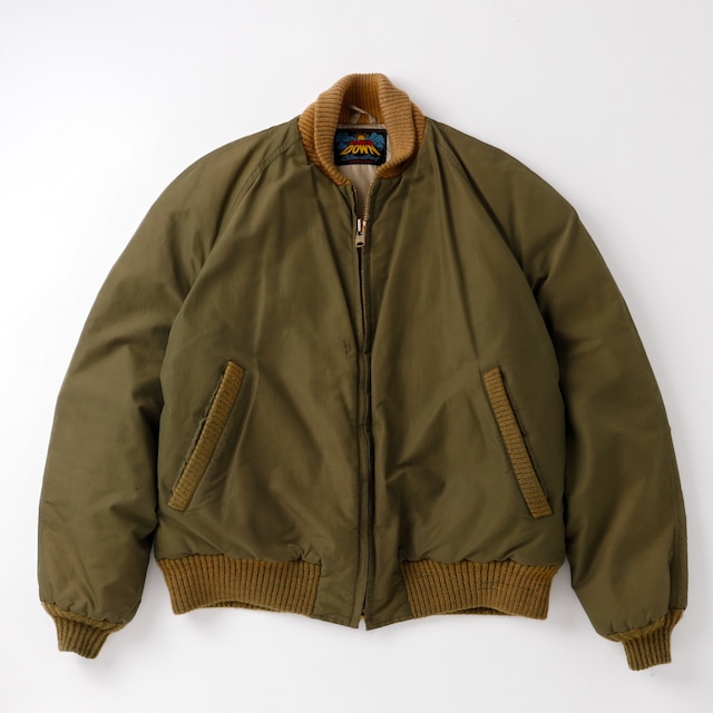 【極美品】60s Eddie Bauer special all purpose down jacket military khaki made in USA Vintage TALON ZIP ／ 60年代 ヴィンテージ エディーバウアー バウアー オールパーパス ダウンジャケット ミリタリー カーキ ミントコンディション USA製 サイズ実寸L 日の出タグ 希少カラー