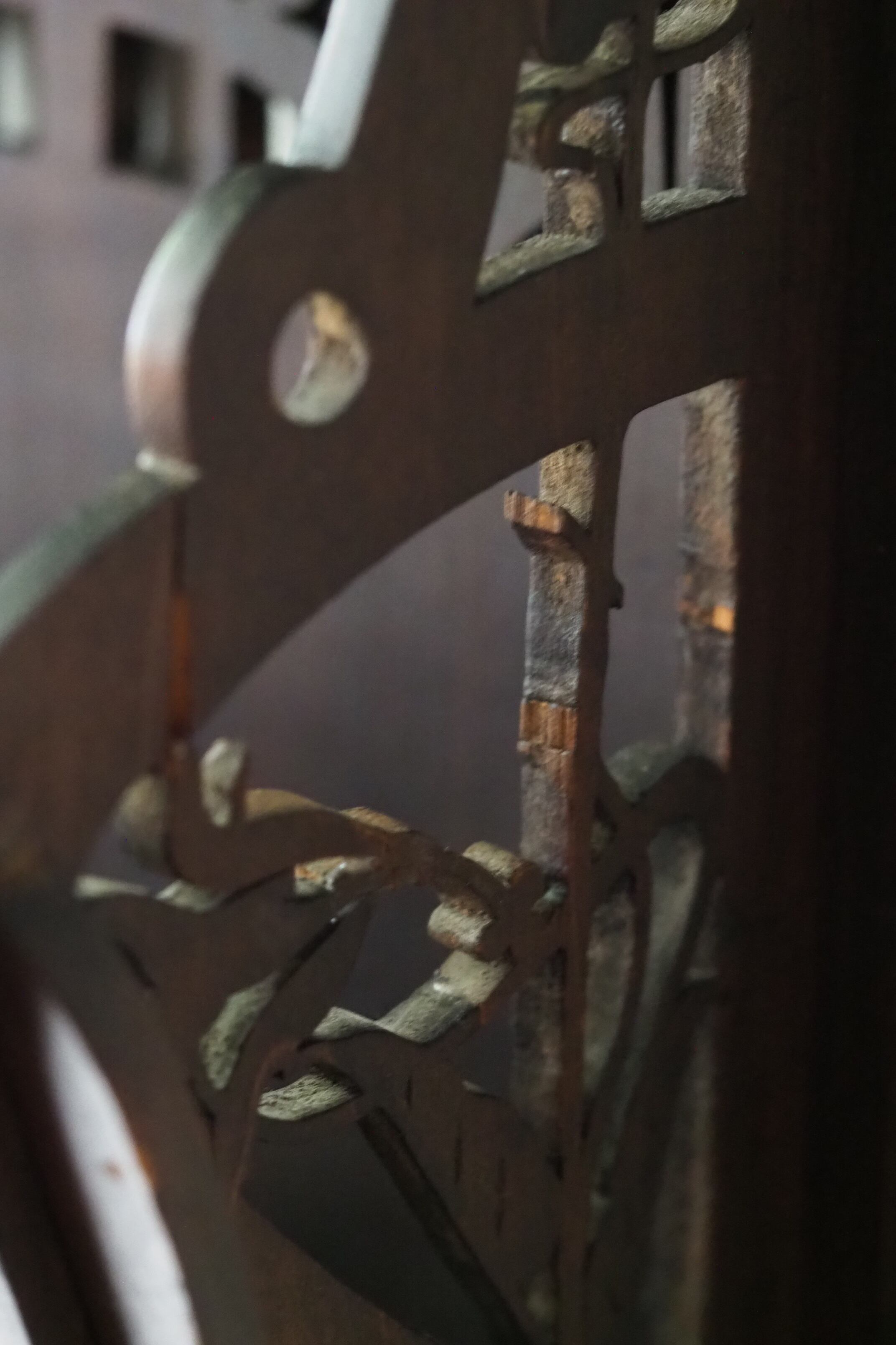 透かし彫りのレターラック-wood letter rack | アンティーク