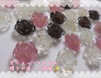 [４個]金箔✨薔薇／４色:直径23mm