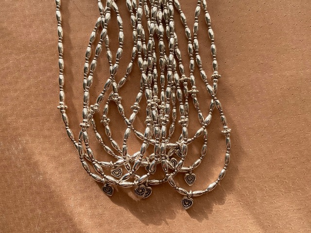 ［再入荷リクエスト受付中］#64-(H)handmade beads choker silver925