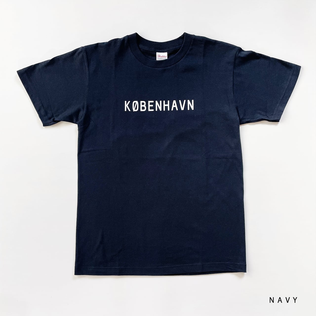 【Scandinavian cafe】KOBENHAVN T-shirt (white/navy)