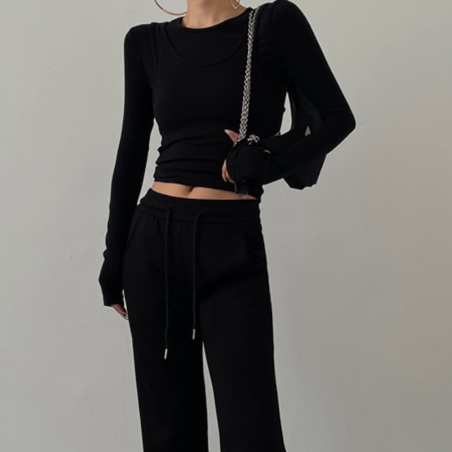 two-piece layered cut and sew 10961