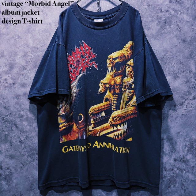 【doppio】vintage “Morbid Angel” album jacket design T-shirt