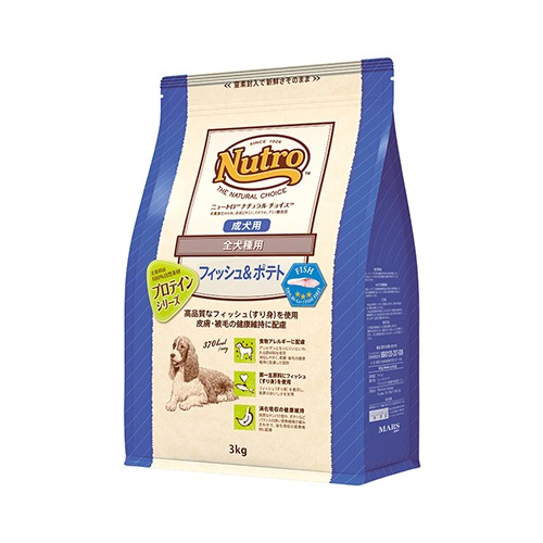 ニュートロナチュラルチョイス フィッシュ&ポテト入り 全犬種用 成犬用 3kg