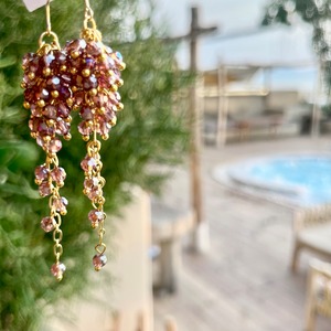 グレープピアス❤️クリアグレープ