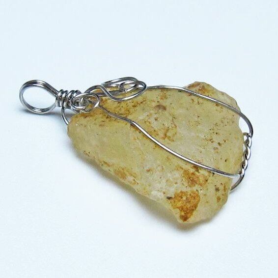 リビアングラス ペンダント 一点物 メール便可 112-13745