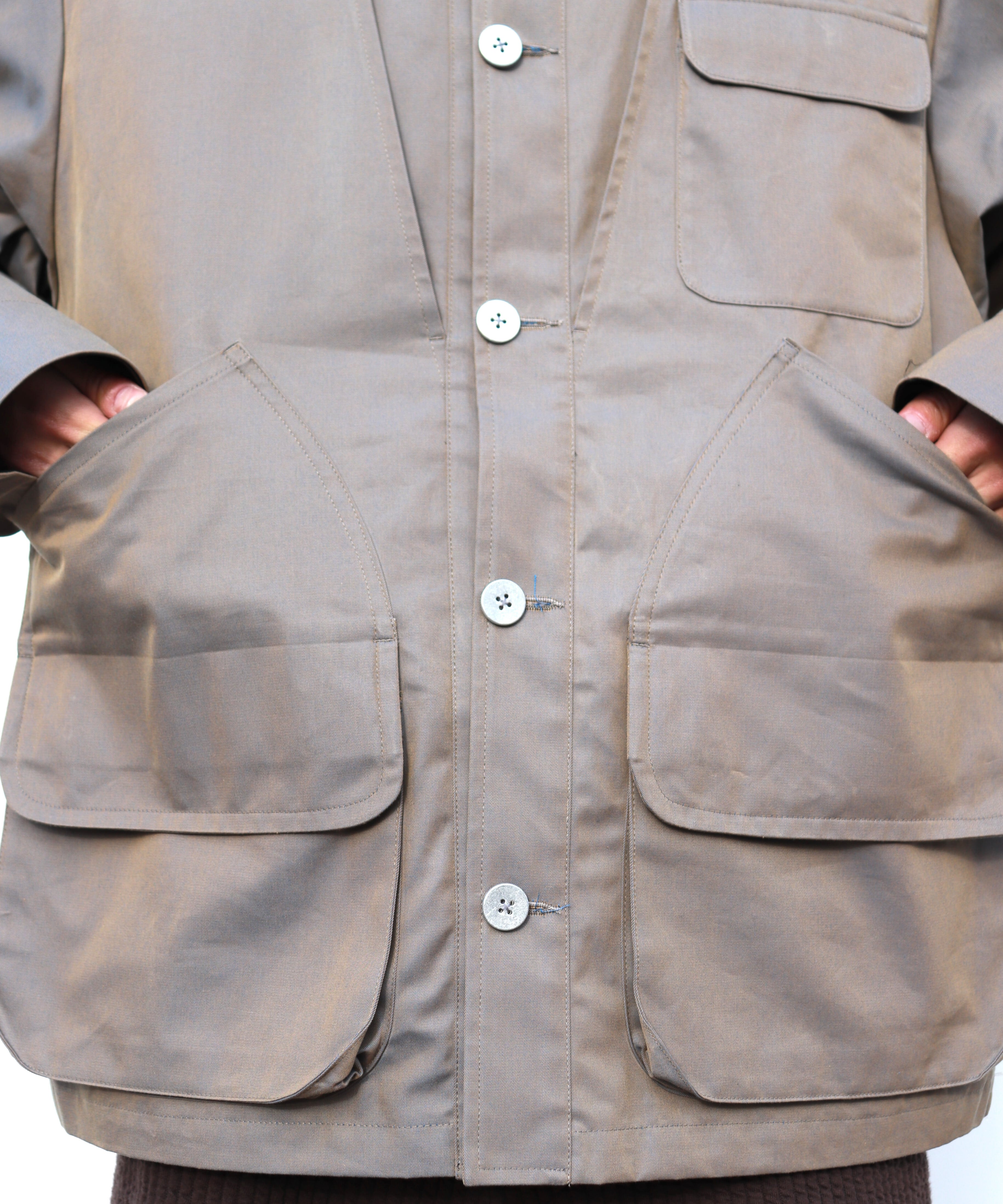 beta post / B02LEJK-27 CHAIR CUSHION HUNTING JACKET (BEIGE