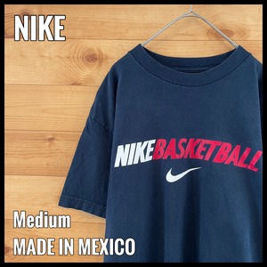 【NIKE】バスケットボール Tシャツ ナイキ ロゴ スウッシュ M us古着 アメリカ古着