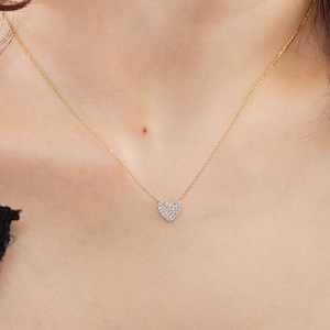 Heart petal necklace