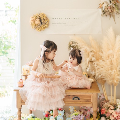 tiered dress sister'sリンクコーデ