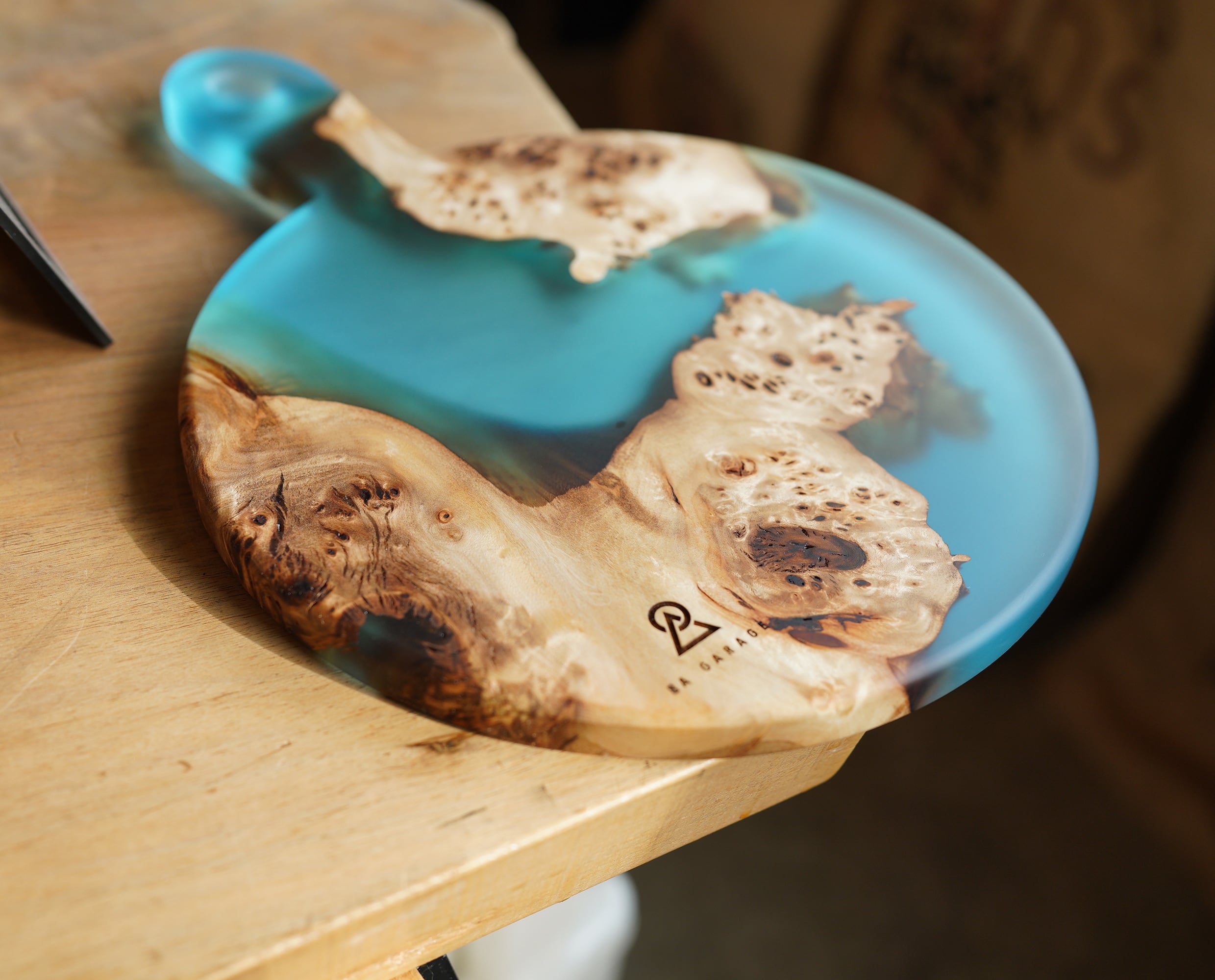 Resin Pizza Plate 2026 ver.「Poplar」 | 8A GARAGE(ヤエイガレージ