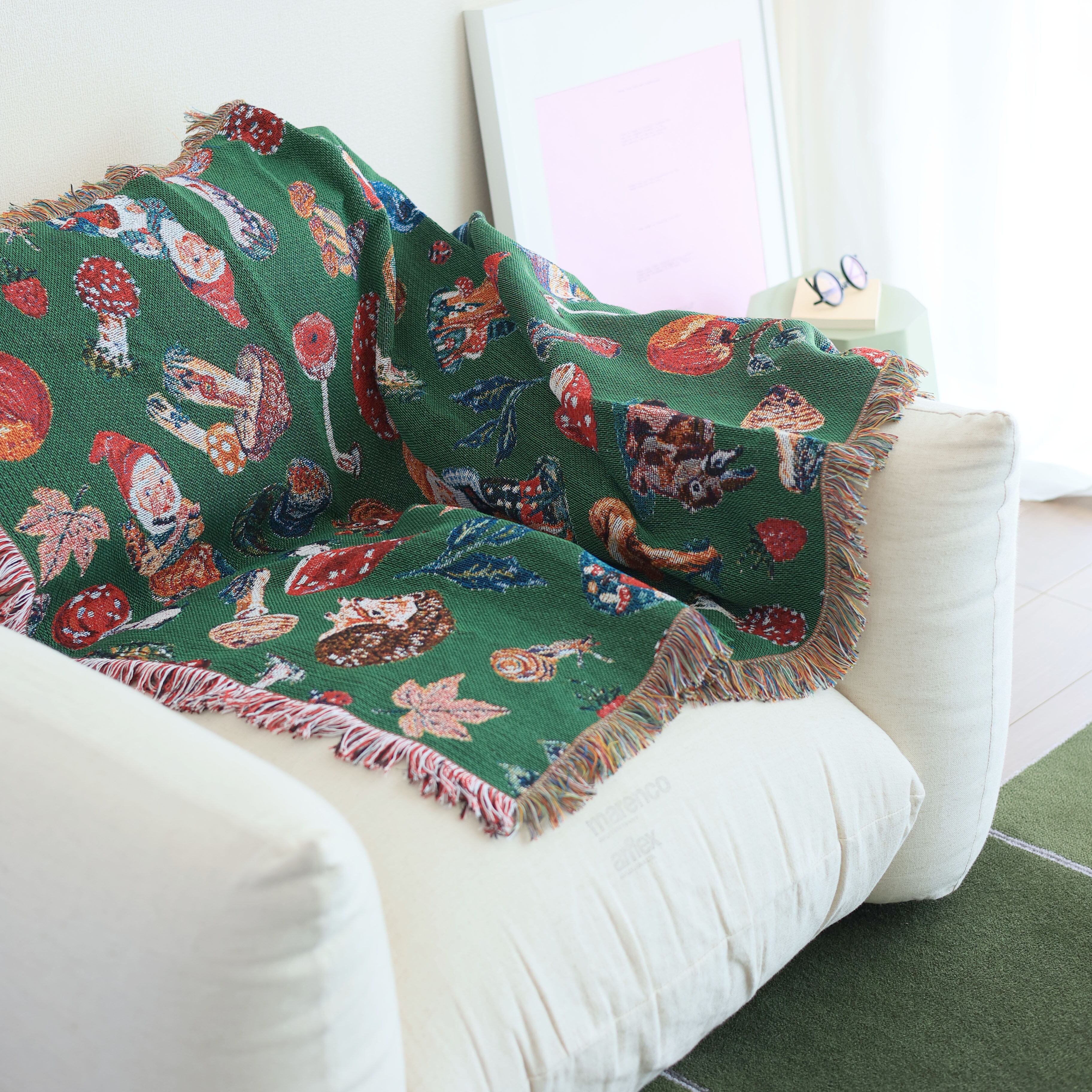 NathalieLete(ナタリーレテ)Tapestry rug Mushroom ラグ 大判 小人 