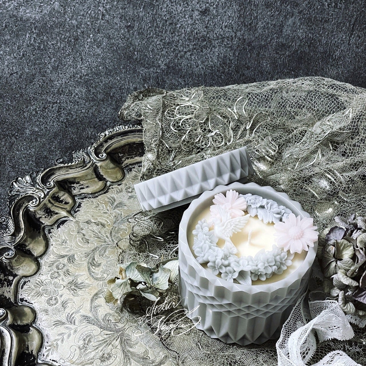 円柱 デザインボックス シリコンモールド | シリコンモールド・クレイ