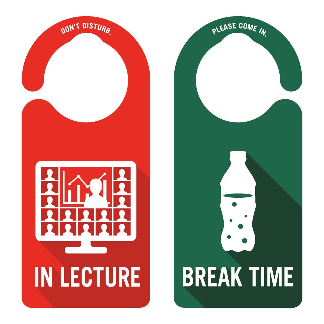 IN LECTURE（講演中・講義中）［1008］ ドアサイン ドアノブプレート