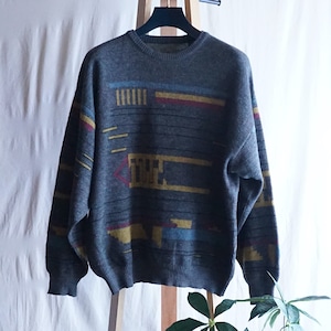 イタリア デザインセーター 80-90's Italy [C1371]