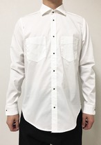 レギュラーカラーポイントスナップシャツ AL192-SHM03