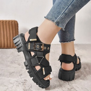 スポーツ サンダル トラックソール レディース 春夏 韓国 厚底サンダル 大人 カジュアル マジックテープ 履きやすい 歩きやすい 疲れにくい アウトドア 大人可愛い 大人女子