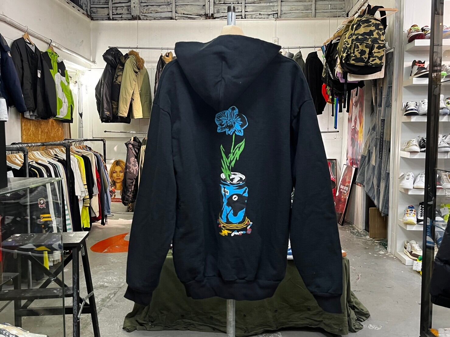 RARE PANTHER × WASTED YOUTH HOODIE BLACK 453009 | BRAND BUYERS OSAKA