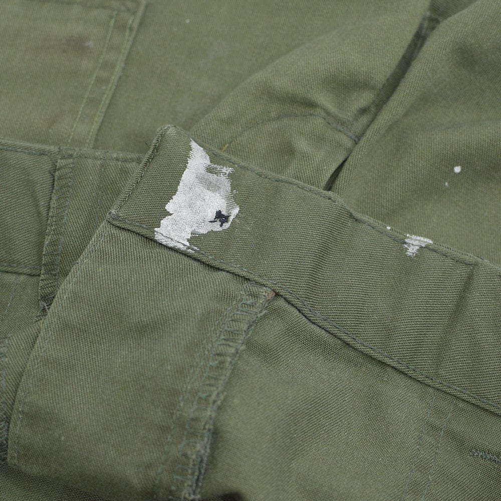 70～80s U.S.ARMY 米軍 OG107 ユーティリティパンツ ペイント デザイン