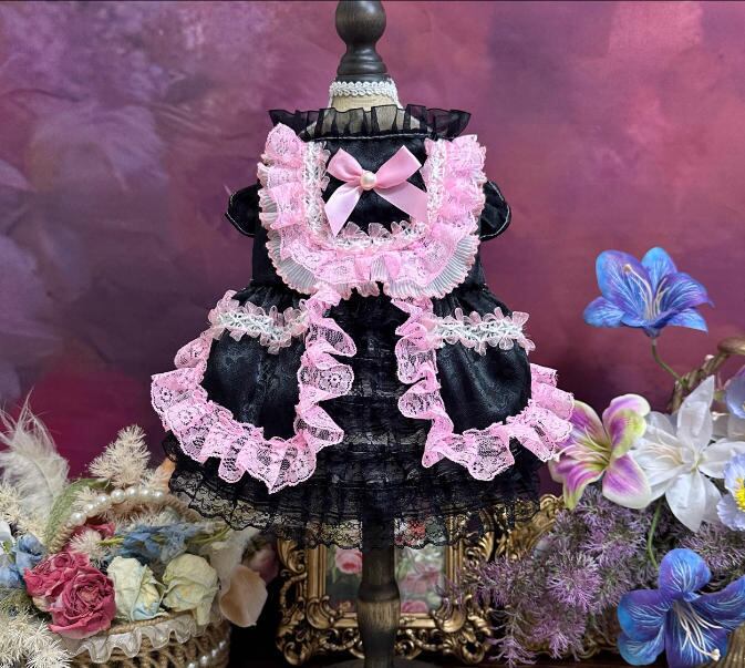 《予約》3102463 ブラックピンクドレス