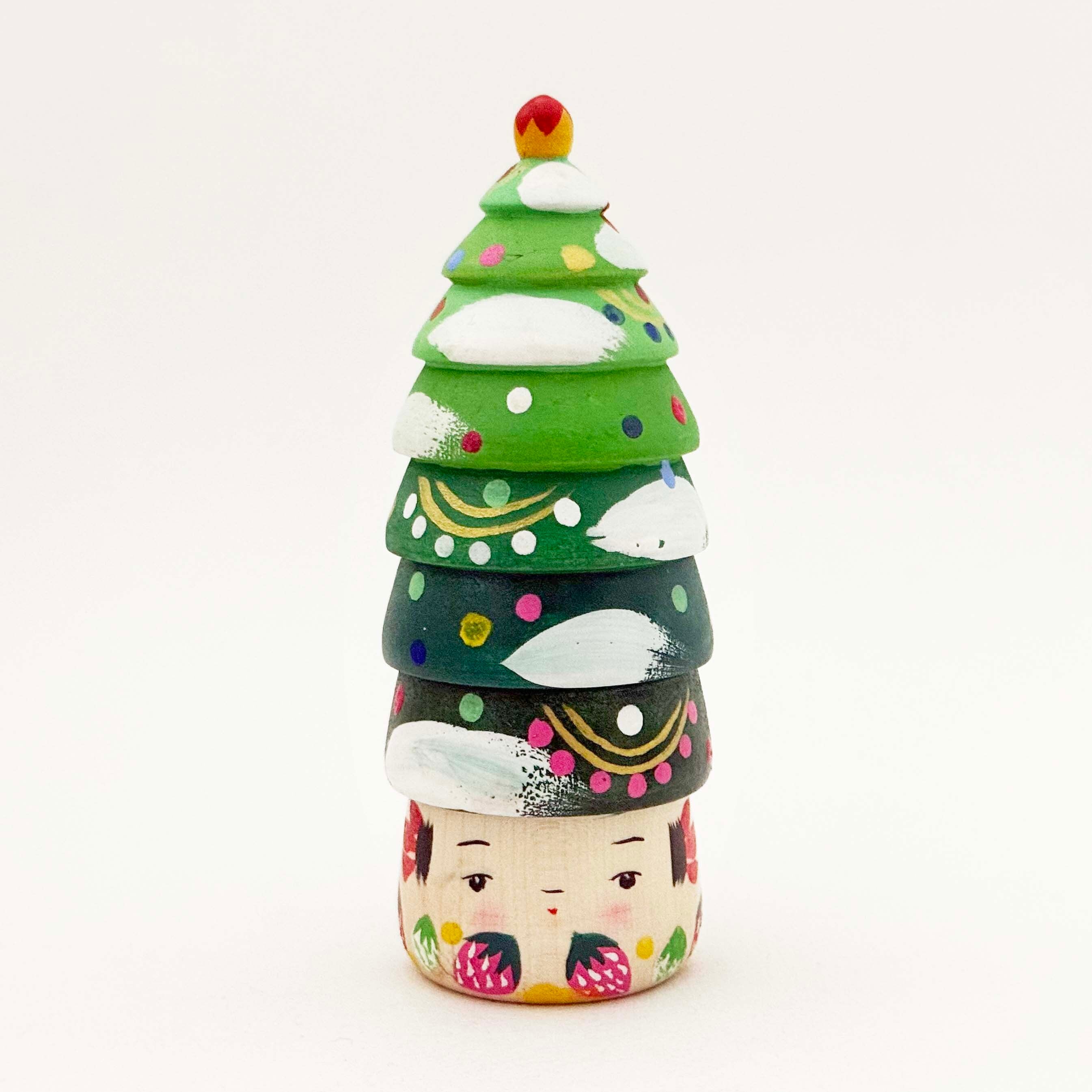 クリスマスこけし（独立系 / 志田菊宏工人）ツリー