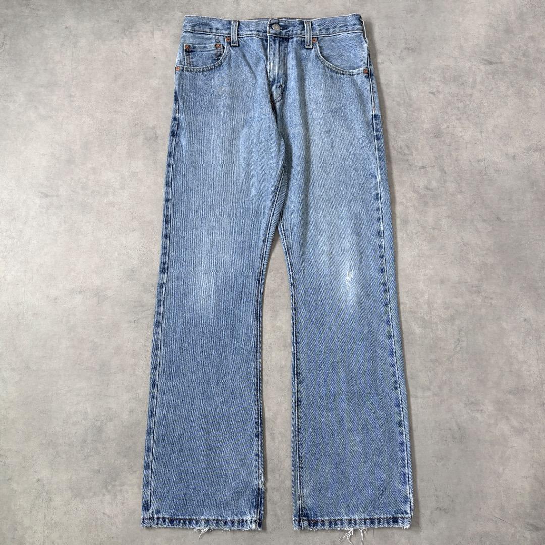 リーバイス517 Levis W30 フレアブーツ 青 古着 ボトム 22094