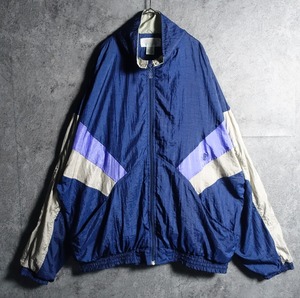 "BILL BLASS" multicolor embroidered nylon jacket