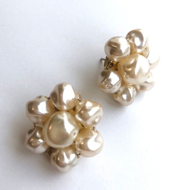 Baroque pearl earrings L-059
