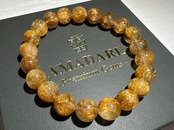 ブラウンルチルクォーツブレスレット