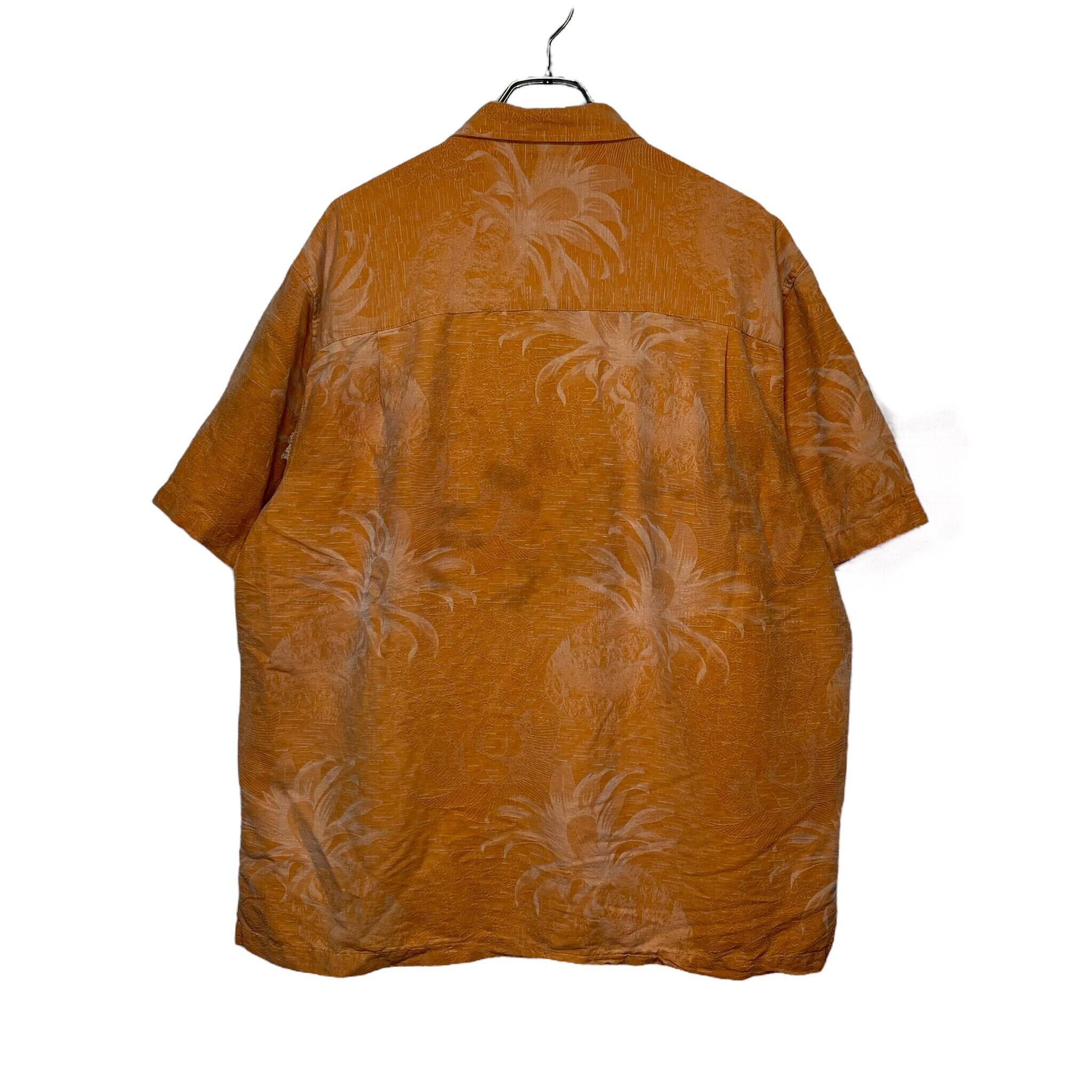 CARIBBEAN JOE 半袖シルクシャツ XL シルク100% | 古着屋OLDGREEN