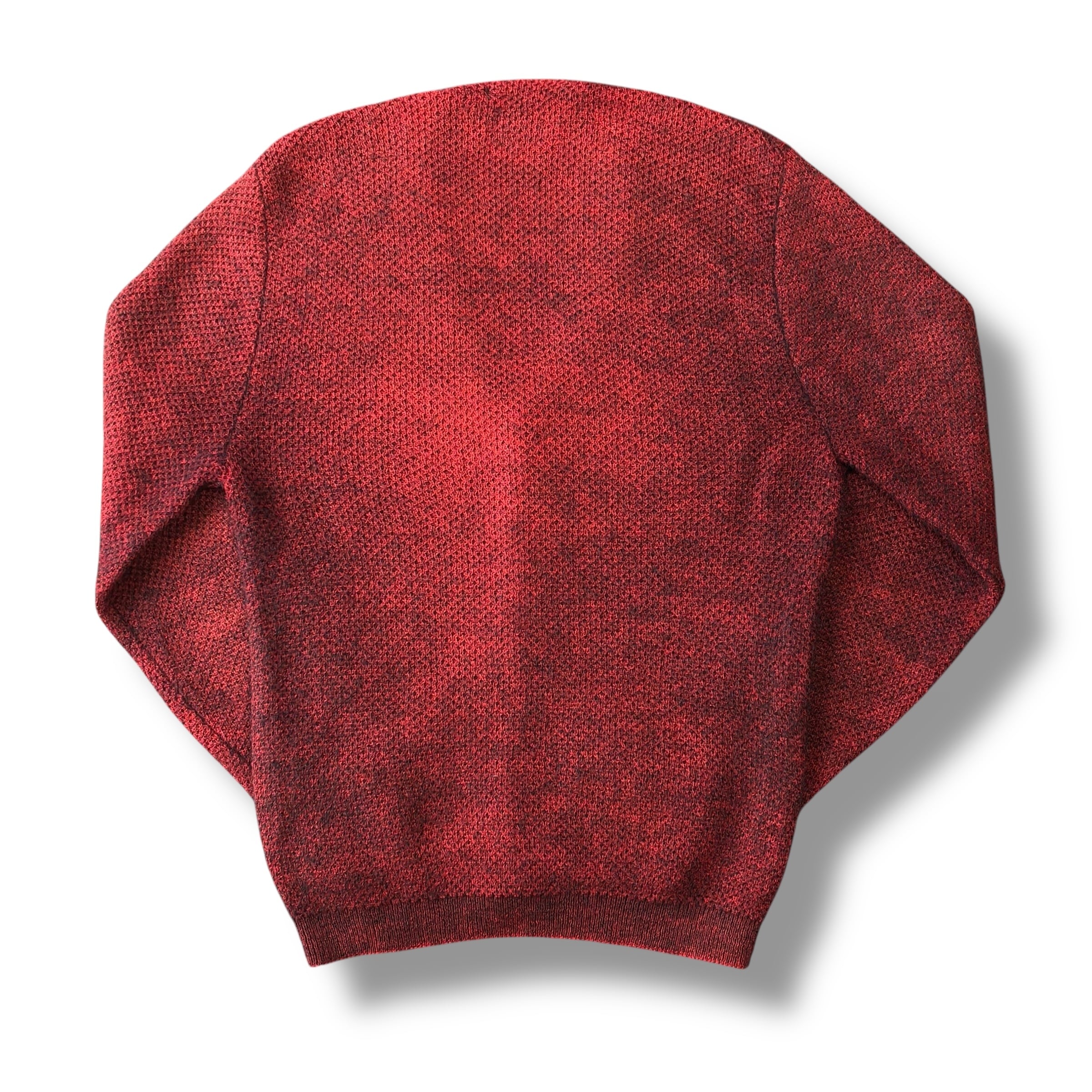 mohair 70%］60's Jockey“モヘア カーディガン“赤×黒 ミックスニット