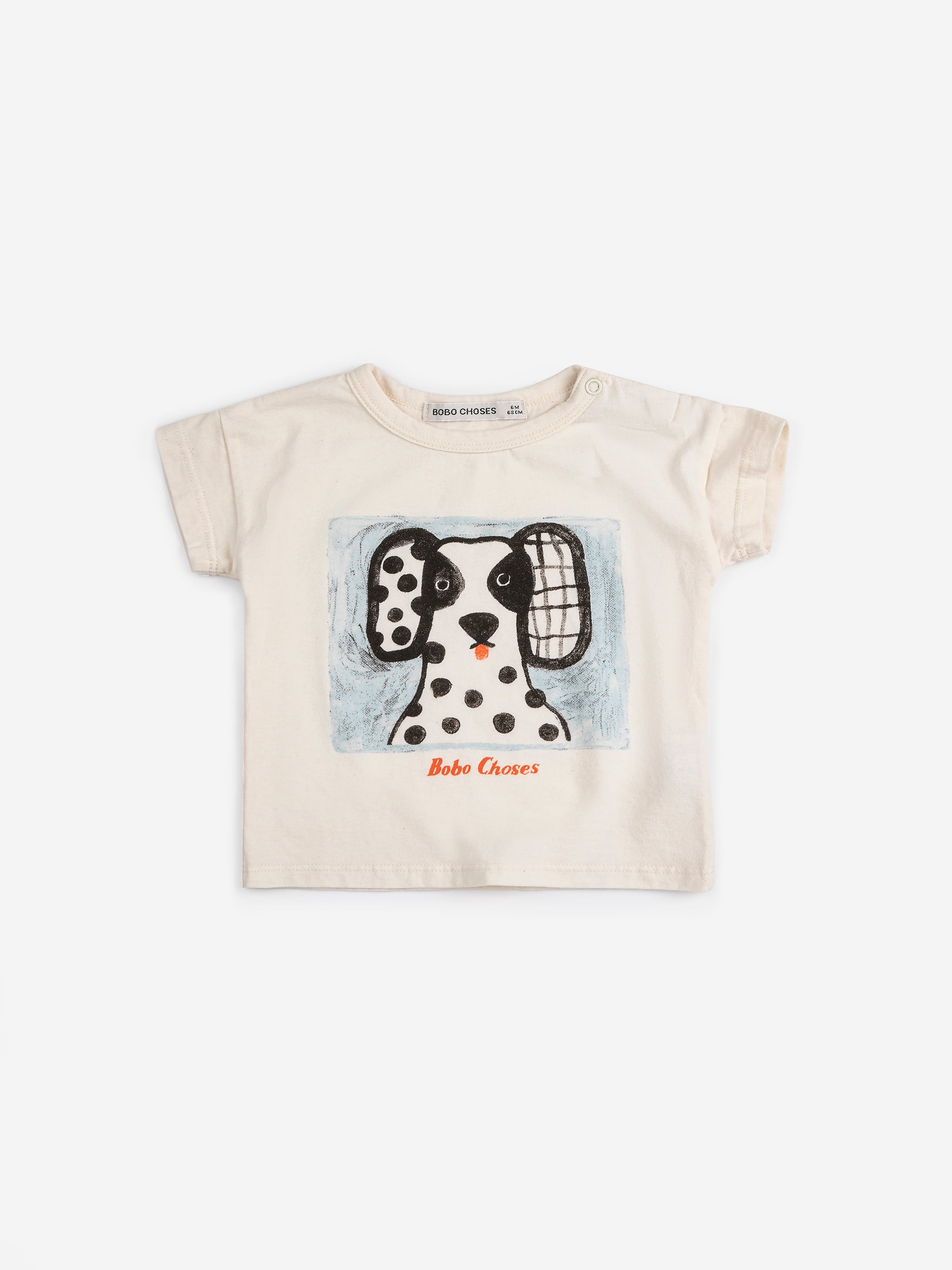 BOBOCHOSES 18~24M イヌ柄 26SS】bobochoses(ボボショセス)Van Dog T-shirt(12m/18m/24m)Tシャツ