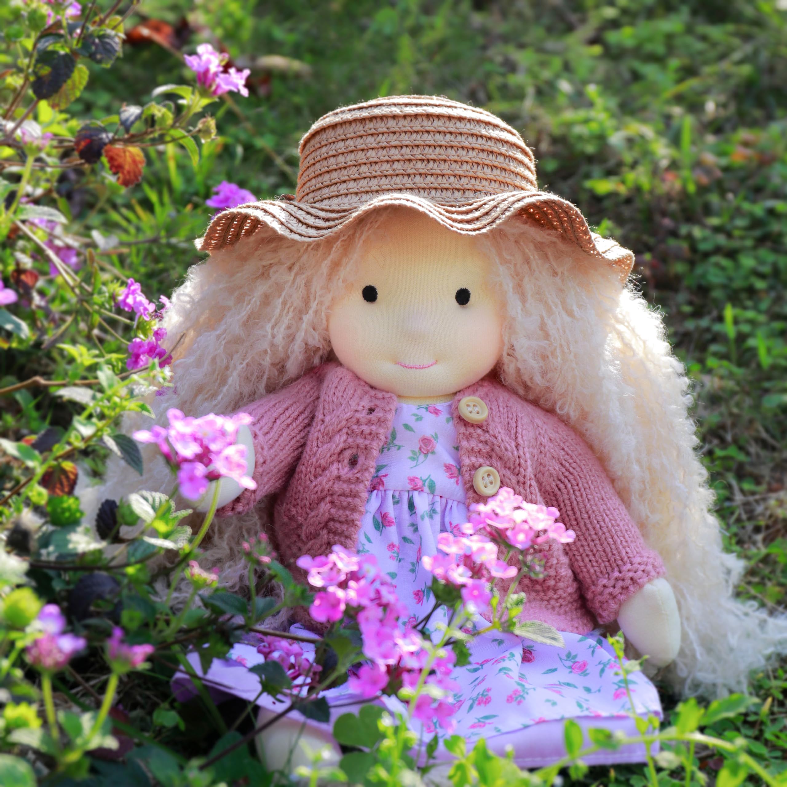 BlissfulPixie ウォルドルフ人形 手作り人形 Waldorf Doll - Bunny