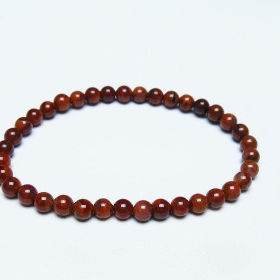 ナンホーンアゲート ブレスレット 5mm 南紅瑪瑙 ブレス 一点物 メール便可 [M便 1/10] 111-42180