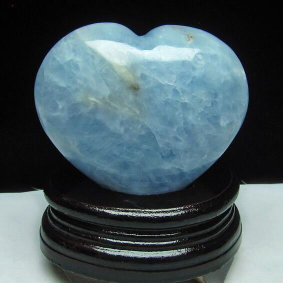 ブルーカルサイト ハート置物 台座付属 155-150